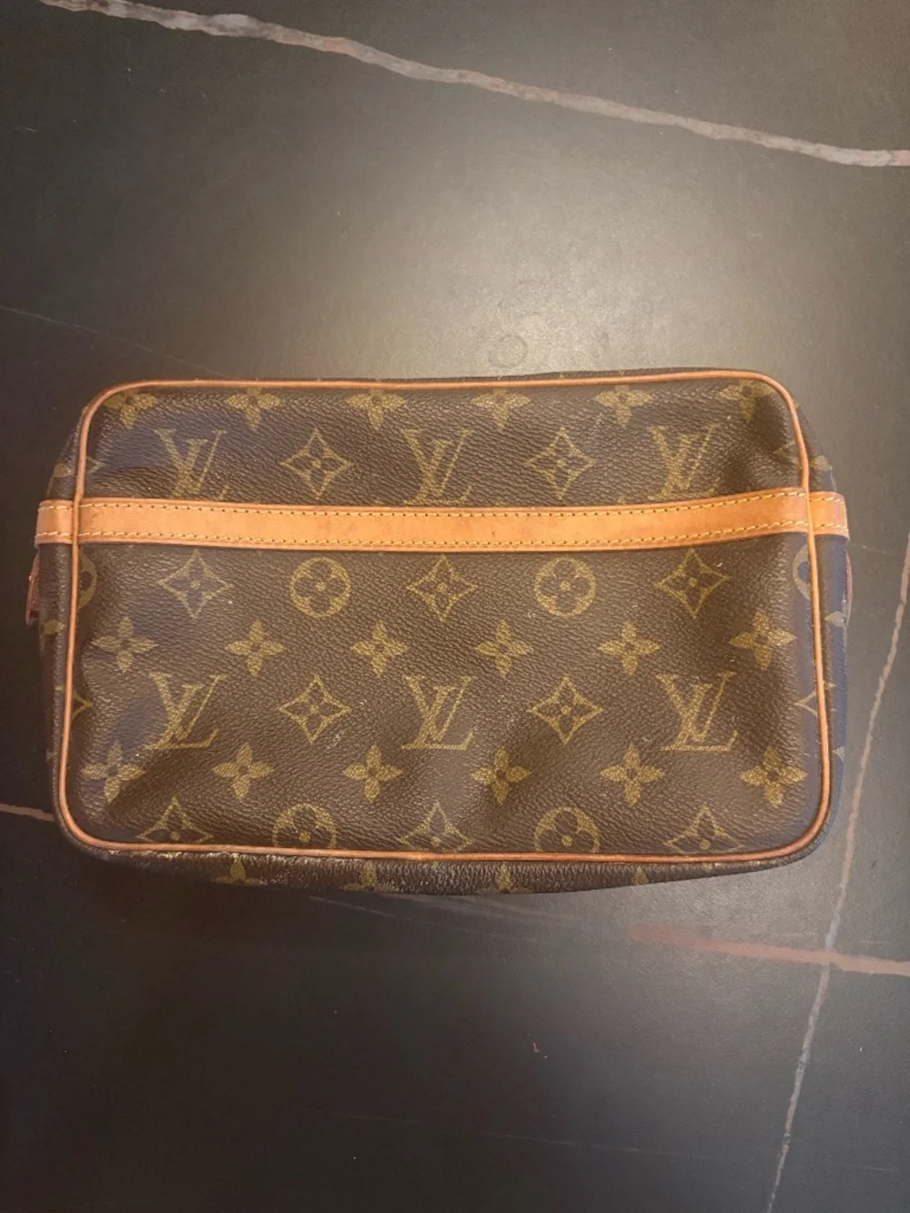 Vintage Louis Vuitton Compiegne 23 Monogram Clutch Pouch M51847 As Is